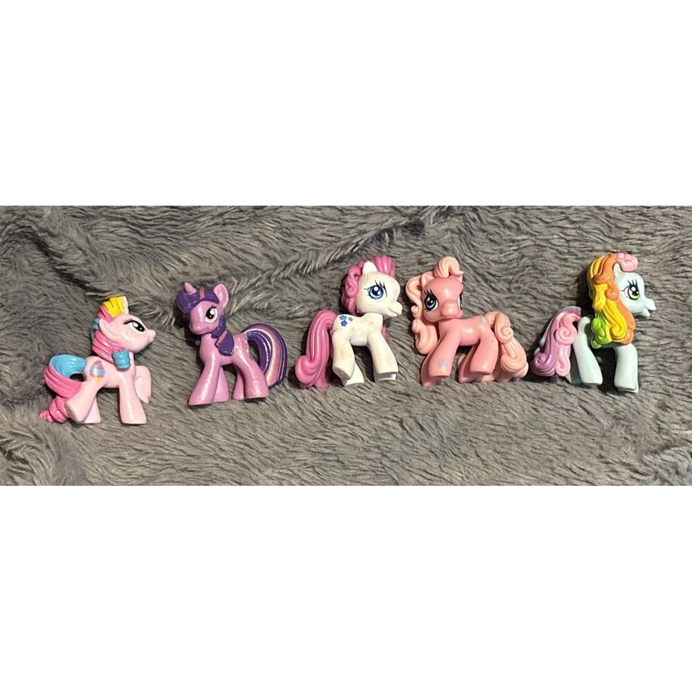 Vintage My Little Pony G3 Ponyville Mini Figures 5 Rainbow Dash Pinkie Hasbro
